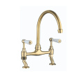 Brass HPB59-1SL2234 (00) Классическая двух ручка кухонная микшер Британский, европейский, керамическая ручка американского кухонного миксера